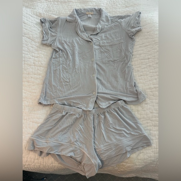 Eberjey Women's Gisele TENCEL™ Modal Shortie Short PJ Set light grey - Picture 2 of 3